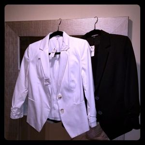 EXPRESS 3/4 Sleeve Blazer in White! 4 NWT